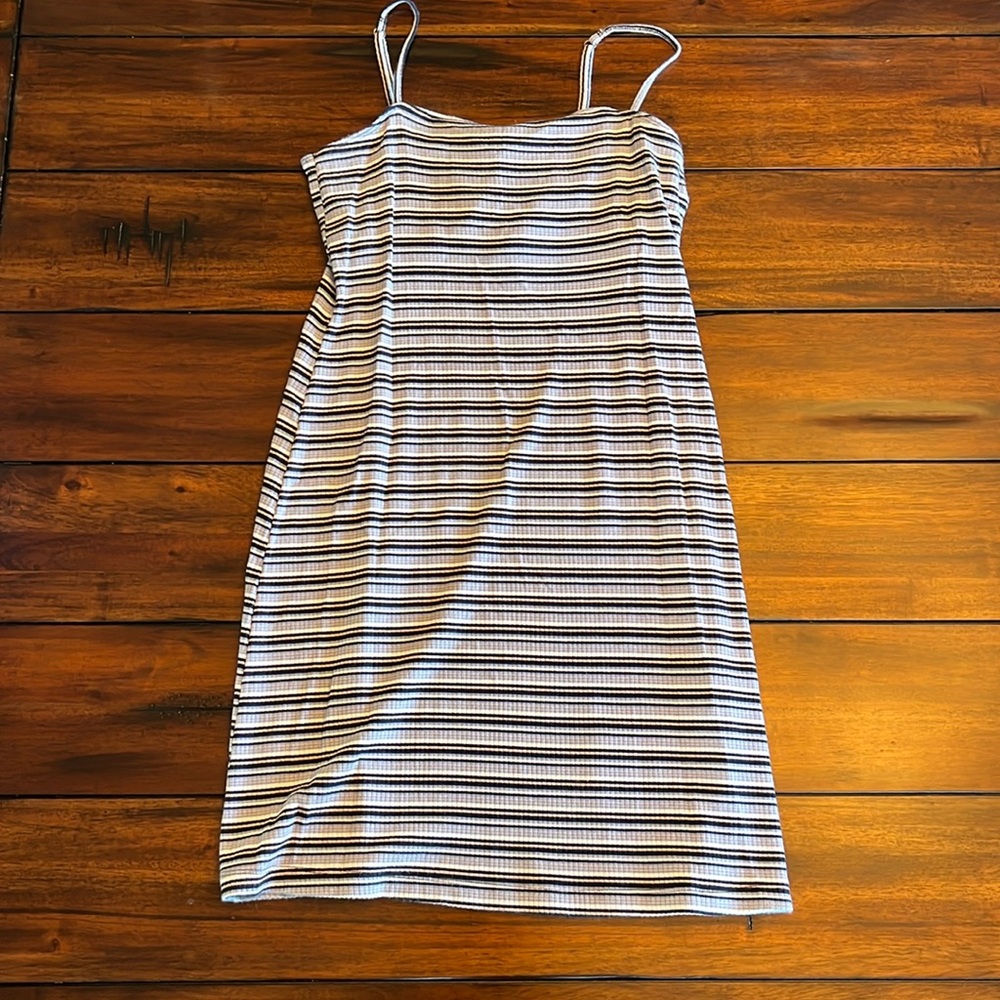 striped tight fitting dress